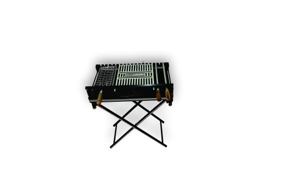Self-Rotating BBQ Pit with Foldable Stand PR-002