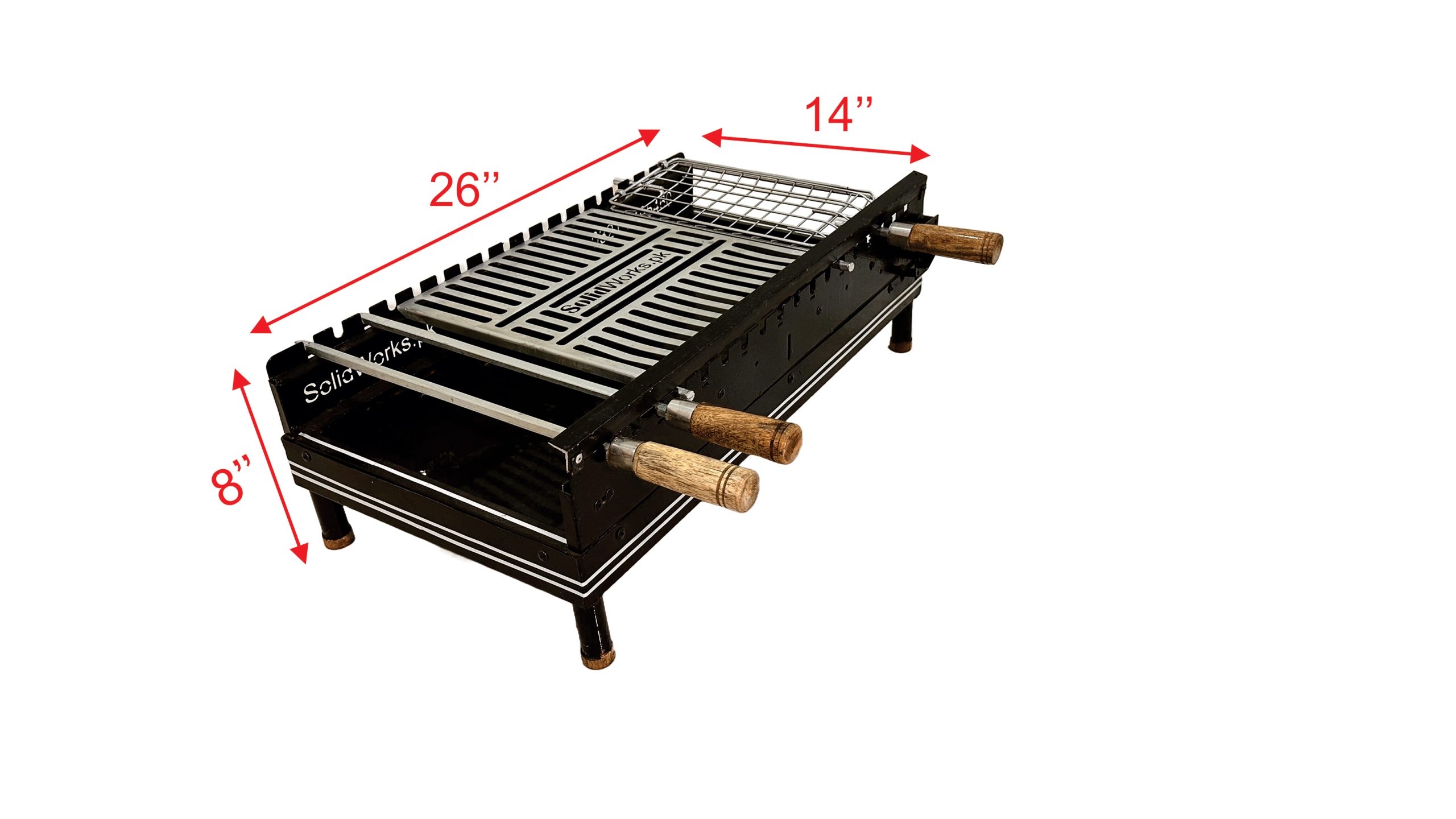 Self-rotating BBQ pit Basic Unit PR-001