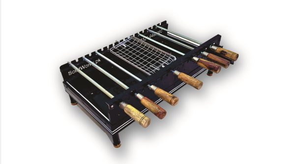 Self-rotating BBQ pit Basic Unit PR-001